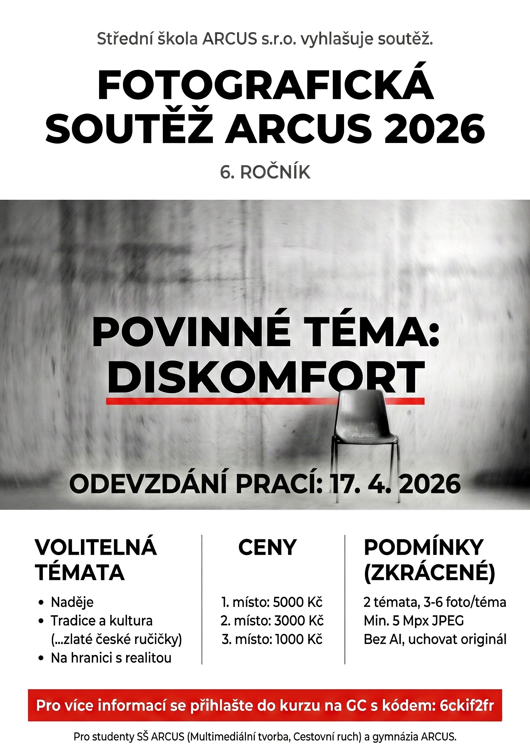 Dal&scaron;&iacute; ročn&iacute;k fotografick&eacute; soutěže ARCUS PHOTO.